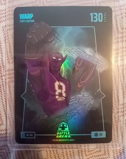 2025 Bo Jackson Battle Arena #BF-188 Lamar Jackson WARP Ice Battlefoil — front