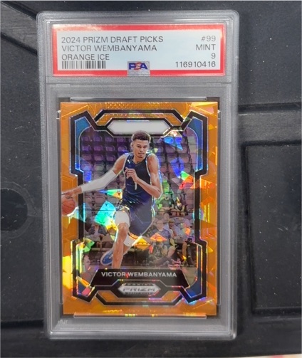 2024 Panini Prizm Draft Picks #99 Victor Wembanyama Orange Ice — front