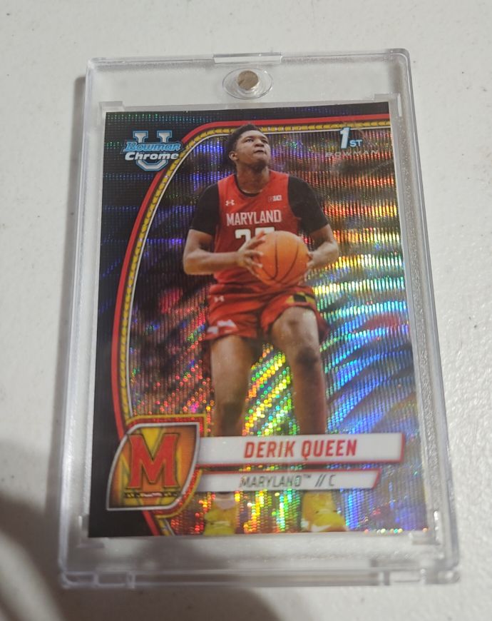 2024-25 Bowman University Chrome #19 Derik Queen — front