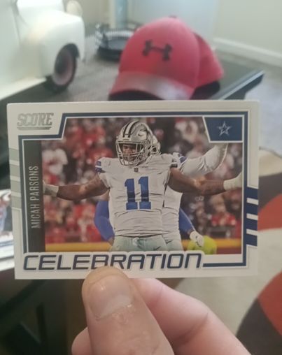 2022 Panini Score Football #C-MP Micah Parsons Celebration — front