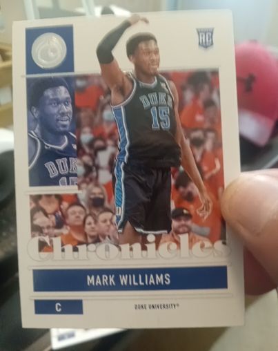 2022 Panini Chronicles Draft Picks #21 Mark Williams — front