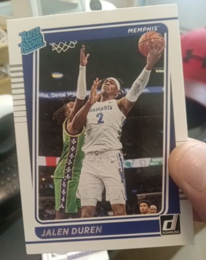 2022 Panini Chronicles Draft Picks Donruss Rated Rookies #13 Jalen Duren — front