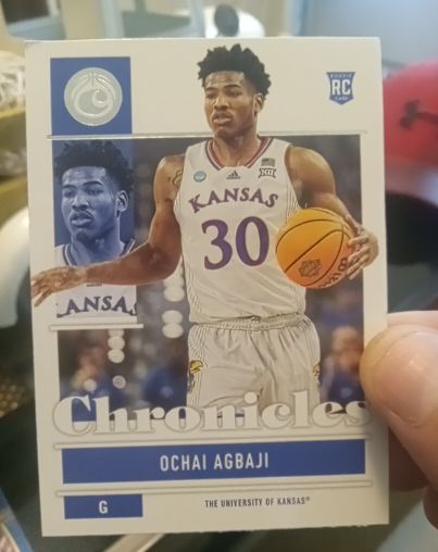 2022 Panini Chronicles Draft Picks #20 Ochai Agbaji — front
