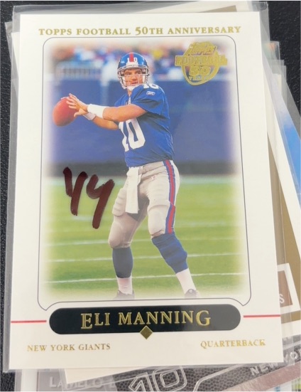 2005 Topps Football 50th Anniversary #9 Eli Manning — front