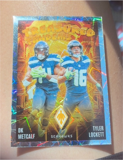 2024 Panini Phoenix #TT-SEA DK Metcalf, Tyler Lockett Treasured Tandems — front