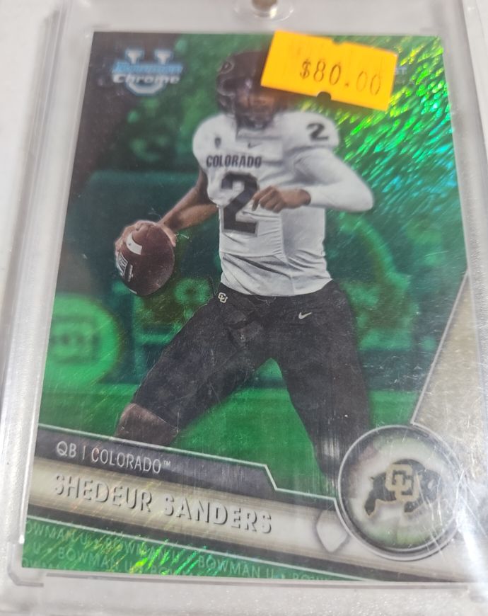 2023 Bowman University Chrome #16 Shedeur Sanders — front
