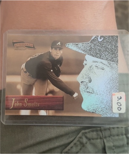 1996 Pinnacle Aficionado John Smoltz — front