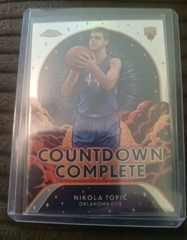 2024 Topps Chrome #CC-19 Nikola Topic Countdown Complete — front