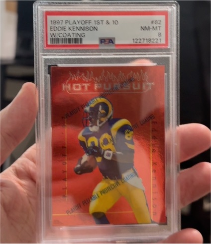 1997 Playoff 1st & 10 #82 Eddie Kennison — front
