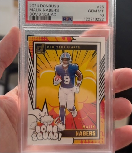 2024 Donruss #25 Malik Nabers Bomb Squad — front