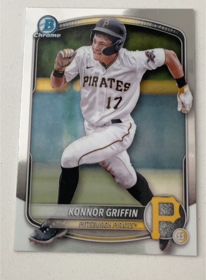 2025 Bowman Chrome #BP-86 Konnor Griffin — front