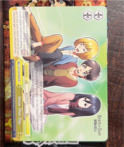 2023 Weiss Schwarz Ayakashi Triangle #AYT/S104-046 Since That Day — front