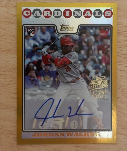 2023 Topps Archives - 2008 Fan Favorite Autographs #08FF-JW Jordan Walker — front
