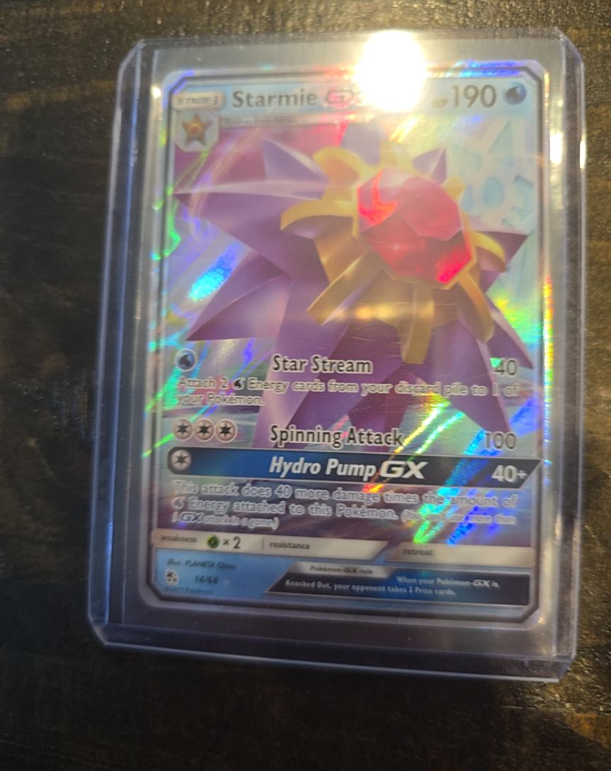 2019 Pokémon TCG Hidden Fates #14 Starmie GX — front