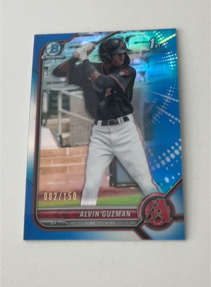 2022 Bowman Chrome #BCP-18 Alvin Guzman — front