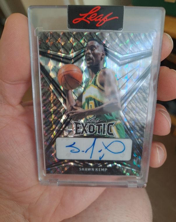 1996 Leaf Exotic #EX-1 Shawn Kemp — front