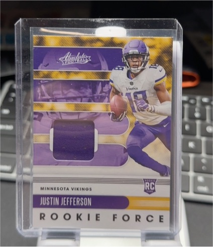 2020 Panini Absolute #13 Justin Jefferson Rookie Force — front