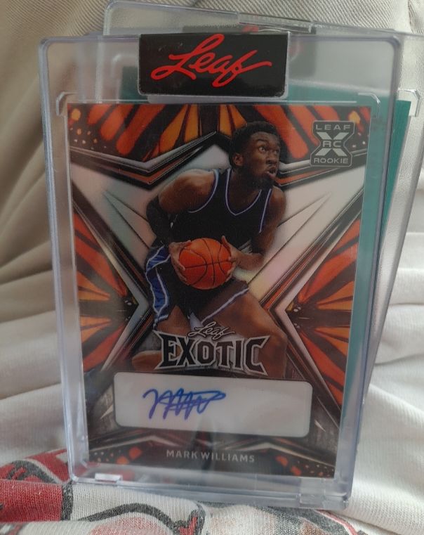 2022 Leaf Exotic #BA-MW1 Mark Williams — front
