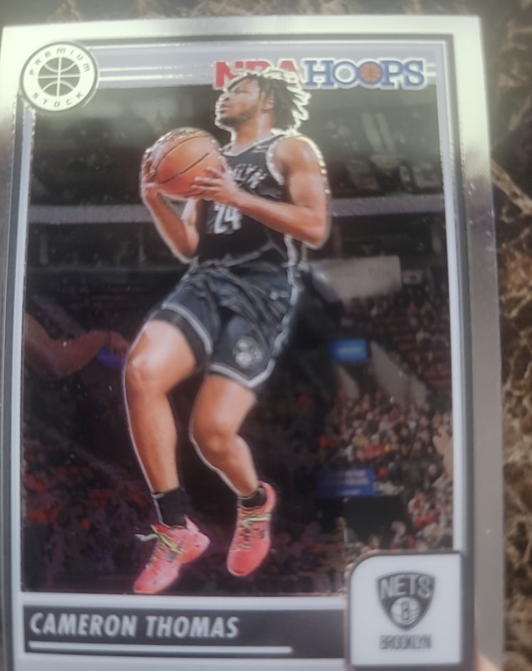 2023-24 Panini NBA Hoops Premium Stock #130 Cameron Thomas — front