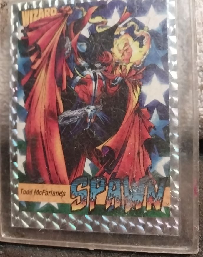 1992 Wizard Magazine Spawn Prism Trading Card #1 Todd McFarlane — front
