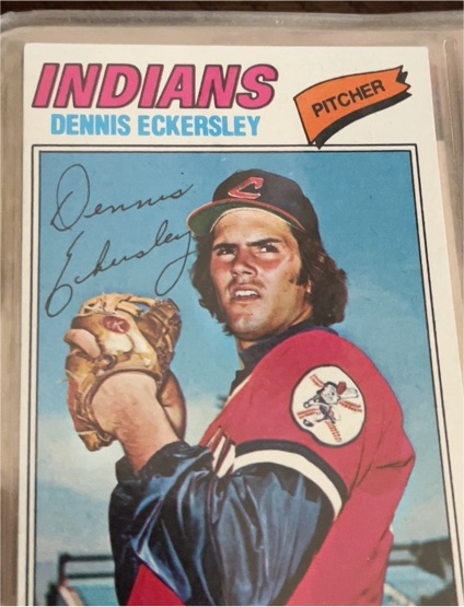 1977 Topps #525 Dennis Eckersley Cleveland Indians — front