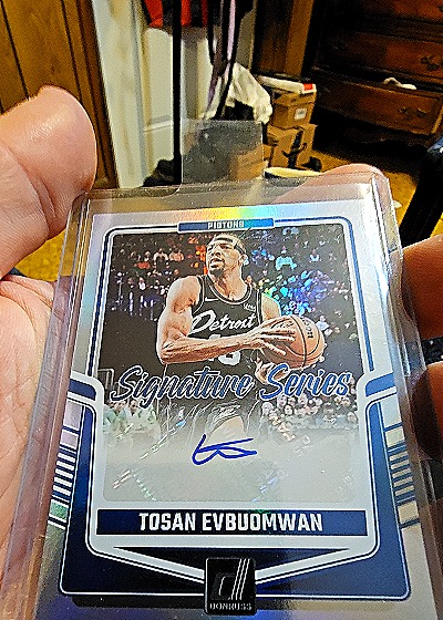 2024-25 Panini Donruss Signature Series #SS-TEP Tosan Evbuomwan — front