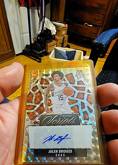 2023 Panini Mosaic Rookie Scripts #RC Jalen Bridges — front