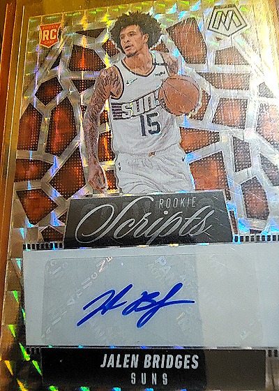 2024-25 Panini Mosaic Scripts #MS-JBR Jalen Bridges — front