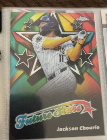 2025 Topps Chrome #FS-4 Jackson Chourio Future Stars Milwaukee Brewers — front