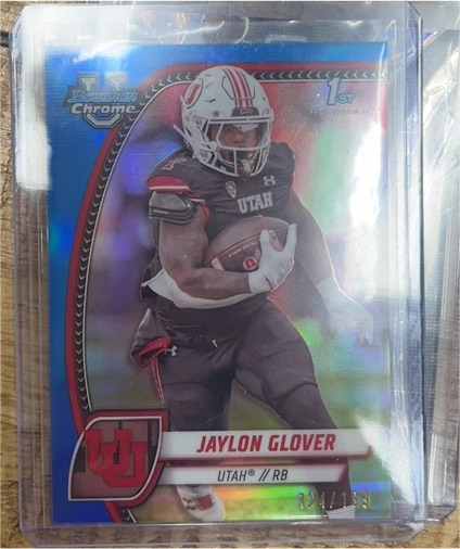 2024 Bowman University Chrome #97 Jaylon Glover — front