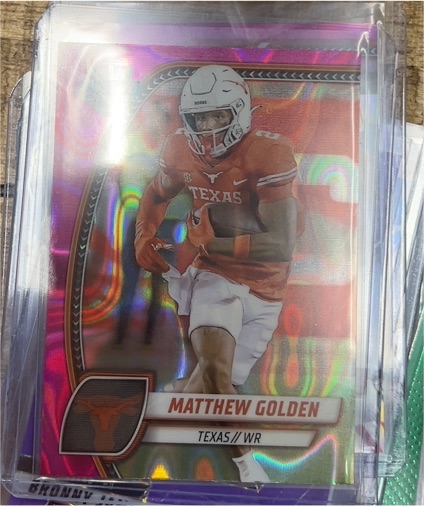 2024 Bowman University Chrome #129 Matthew Golden — front