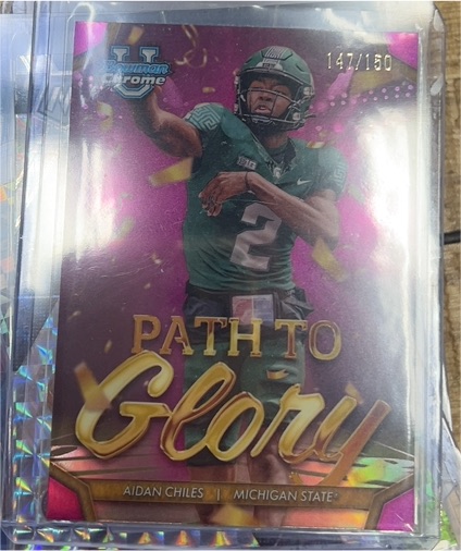 2024 Bowman Chrome University #PG-18 Aidan Chiles Path To Glory — front