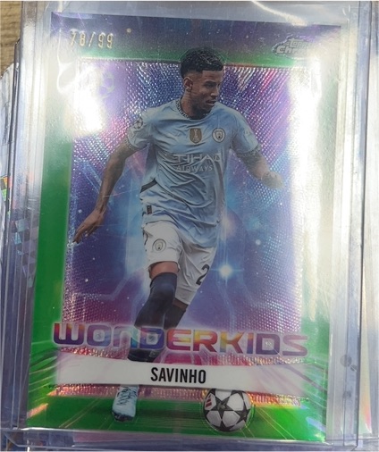 2024-25 Topps Chrome UEFA Club Competitions #WK-17 Savinho Wonderkids — front