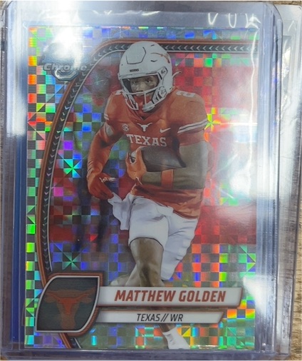 2024 Bowman University Chrome #129 Matthew Golden — front