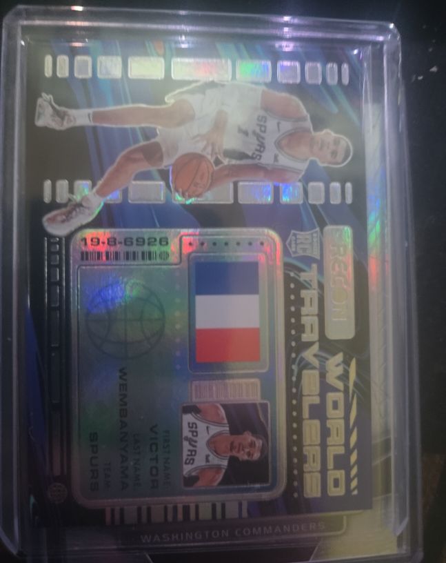 2023-24 Panini Recon World Travelers #3 Victor Wembanyama — front