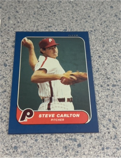 1986 Fleer Mini #91 Steve Carlton — front