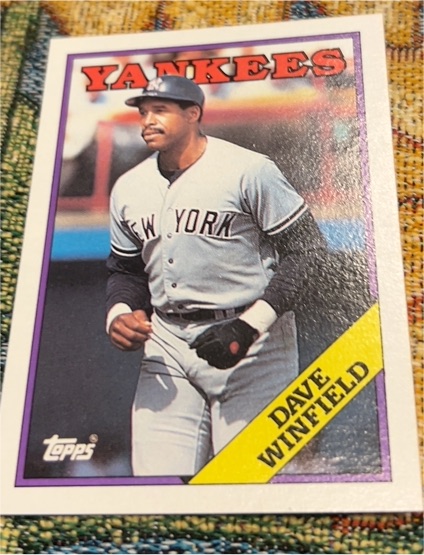 1988 Topps #510 Dave Winfield — front