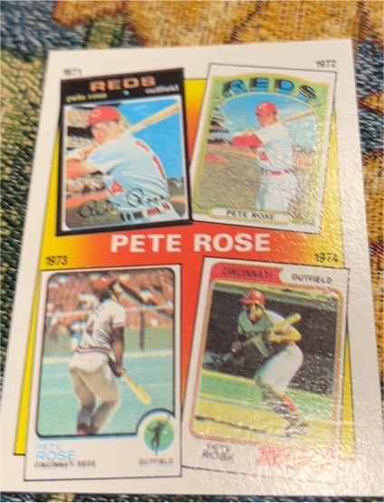 1986 Topps #4 The Pete Rose Years: 1971-1974 — front