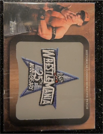 2009 Topps WWE Historical Commemorative Patch #P1 John Cena — front