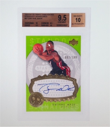 2003-04 UD Triple Dimensions #67 Dwyane Wade — front