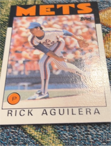 1986 Topps #210 Rick Aguilera — front