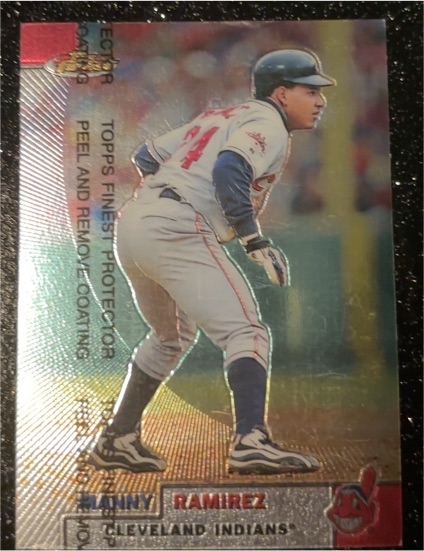 1999 Topps Finest #15 Manny Ramirez — front