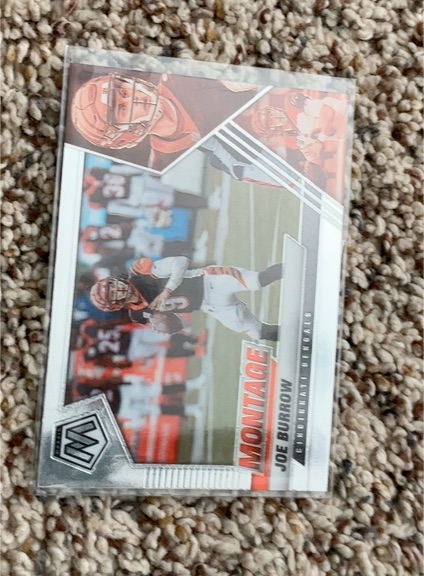 2022 Panini Mosaic Montage #M-5 Joe Burrow — front