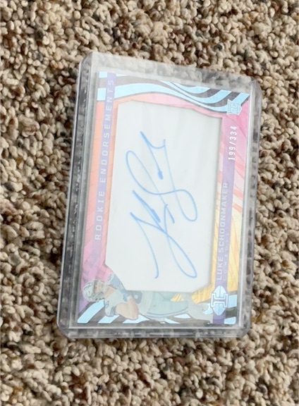 2023 Panini Illusions #199 Luke Schoonmaker Rookie Endorsements Auto — front