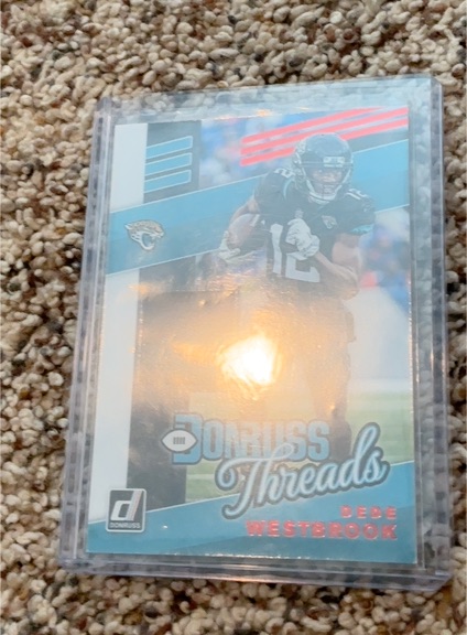 2019 Donruss Threads #T-36 Dede Westbrook — front