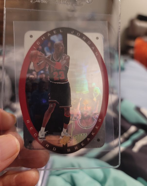 1996 Upper Deck SPX #R1 Michael Jordan Record Breaker — front