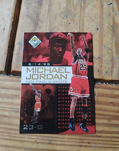 1998 Upper Deck Choice NBA Finals Shots #10 Michael Jordan — front