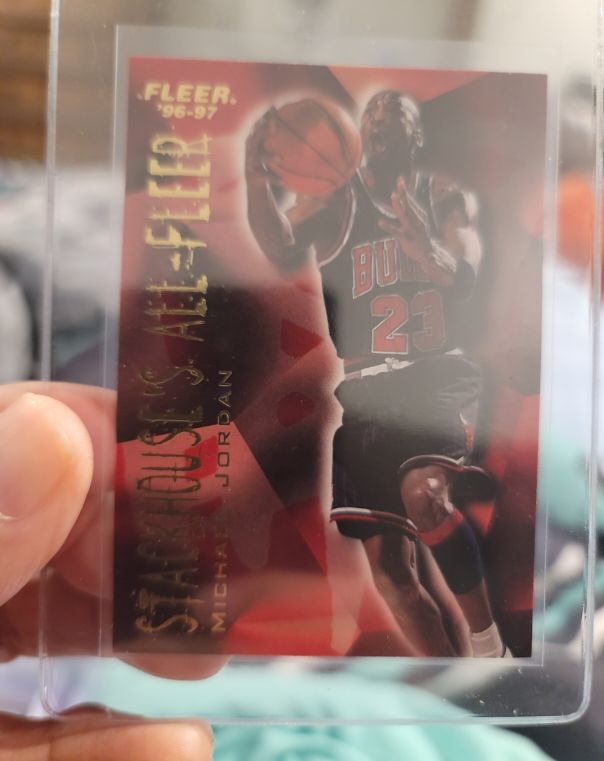 1996-97 Fleer #4 Stackhouse's All-Fleer Michael Jordan — front