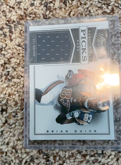 2012 Panini Prestige Prestigious Picks Brian Quick — front