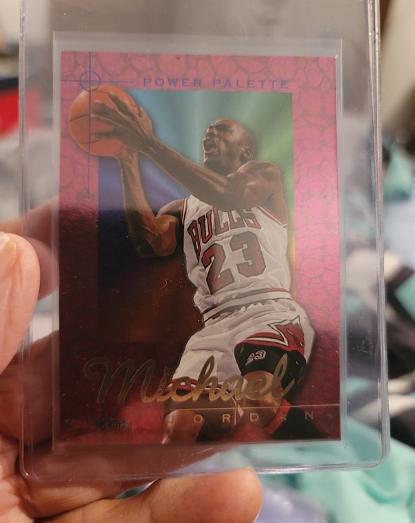 1995-96 Hoops Power Palette #1 Michael Jordan — front